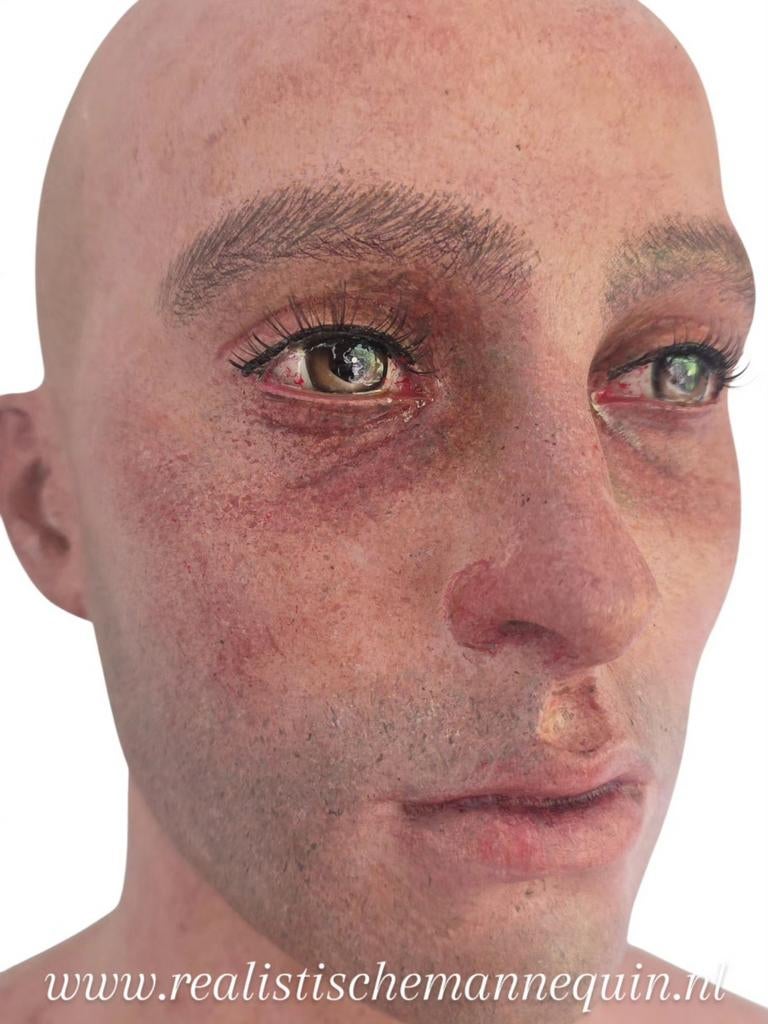 Unieke handgeschilderde realistische mannequin, Assen, Ophalen of Verzenden, Info@realistischemannequin.nl, Realistische mannequin