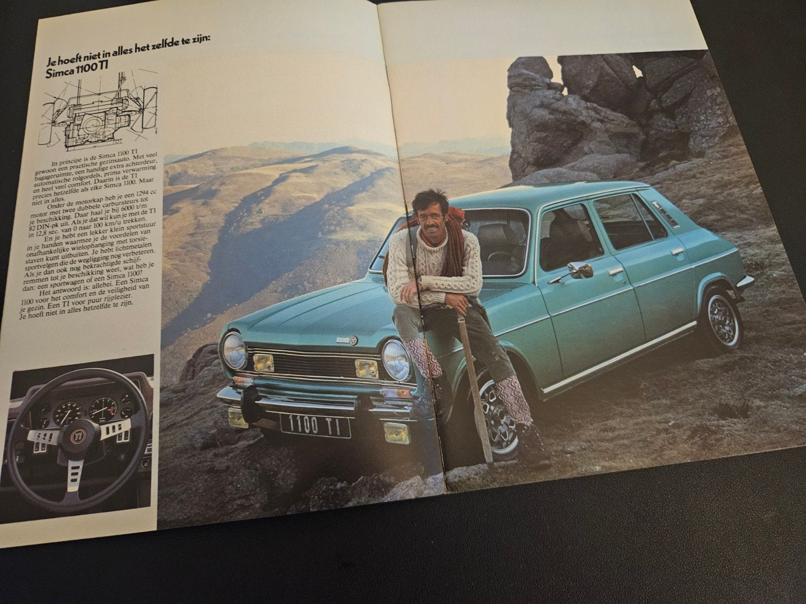 Brochure Simca 1100 1976, Ophalen of Verzenden, Zo goed als nieuw, Overige merken