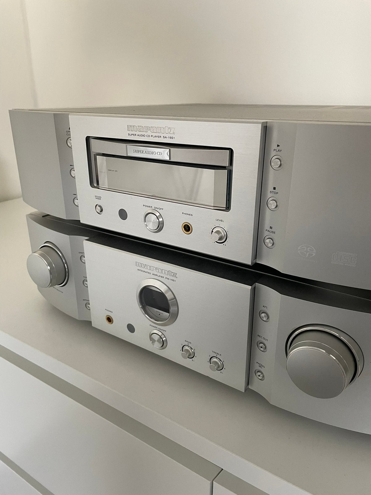 Marantz PM15S1 versterker & SA15S1 cd speler, Ophalen of Verzenden, Zo goed als nieuw, Overige merken