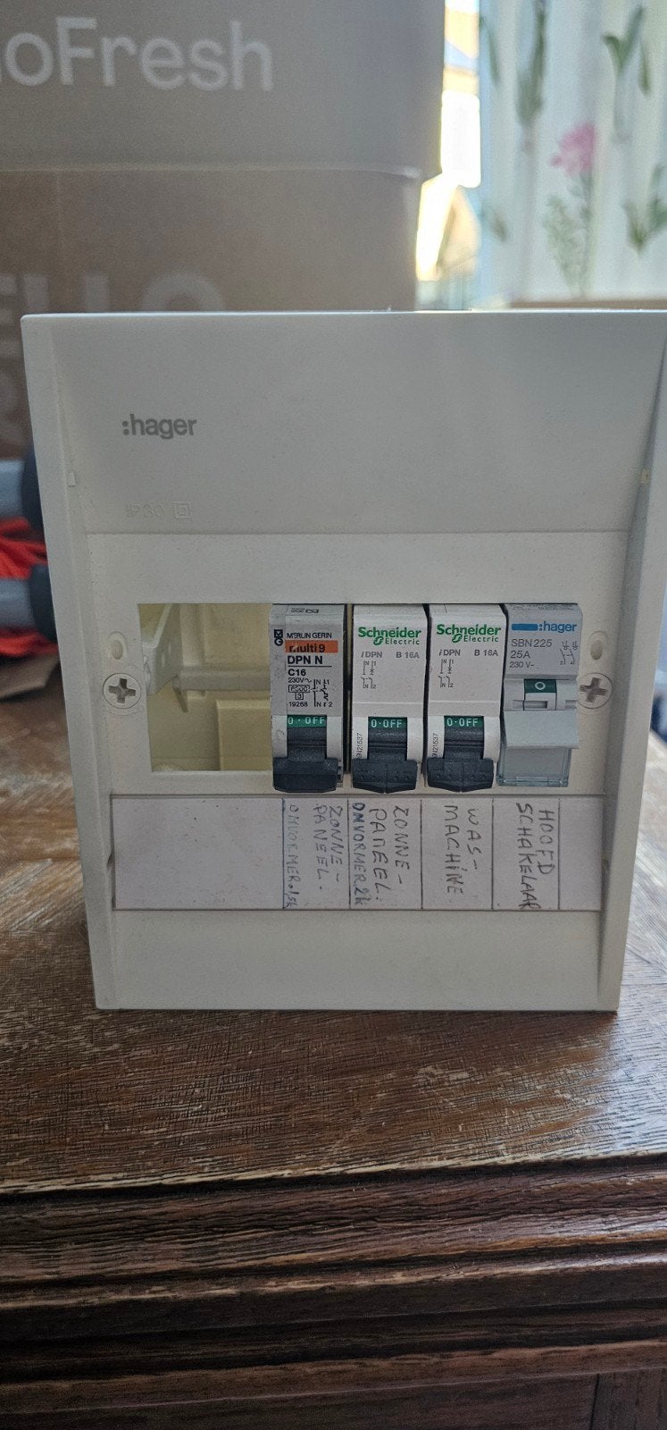 Hager Groepenkast met diverse automaten, Ophalen, Gebruikt, Hager, Groepenkast