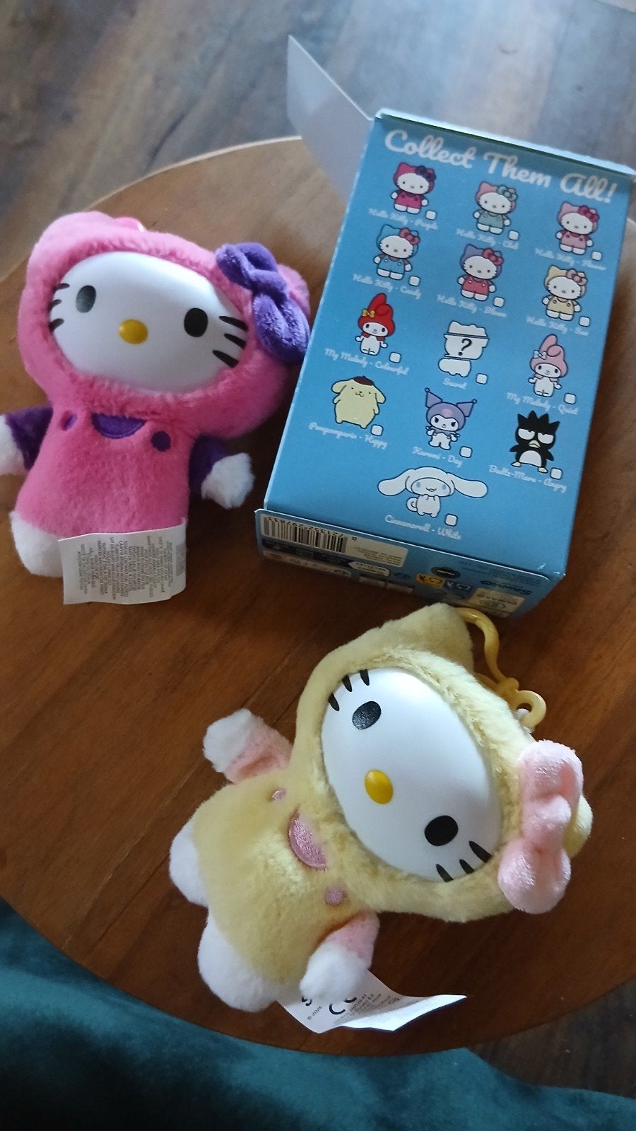 sanrio knuffels hello kitty. 3 verschillende, Ophalen of Verzenden, Zo goed als nieuw