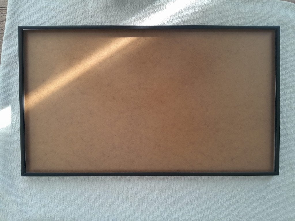 Fotolijst Zwart 40x70 met Mat Kunstglas, Audio, Tv en Foto, Fotografie | Fotolijsten, Gebruikt, Standaard fotolijst, Metaal, Hangend