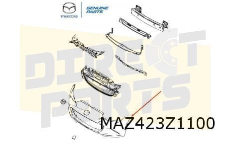 Mazda MX-5 (4/15-) voorbumper (te spuiten) Origineel! N2Y150