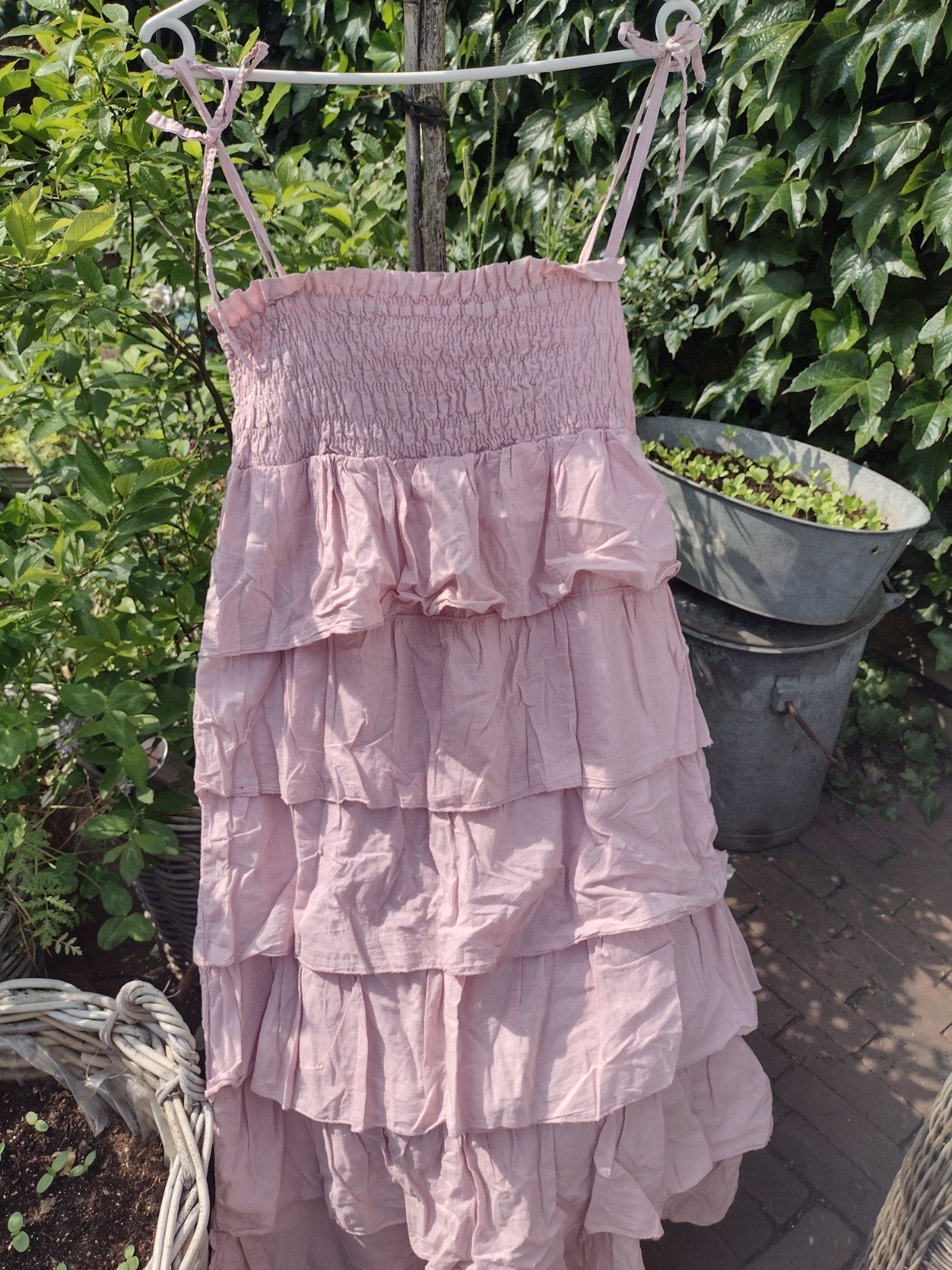 ZARA Lange Rok/Jurk Licht Roze Maat 38/40/42, Verzenden, Roze, Gedragen, Onder de knie
