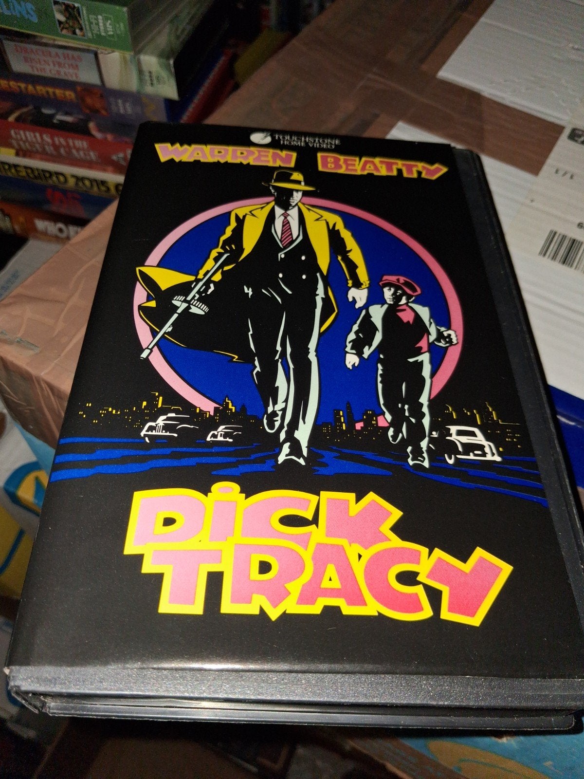 Vhs ex-rental  - Dick Tracy, Cd's en Dvd's, Vanaf 16 jaar, Verzenden, Gebruikt, Actie en Avontuur
