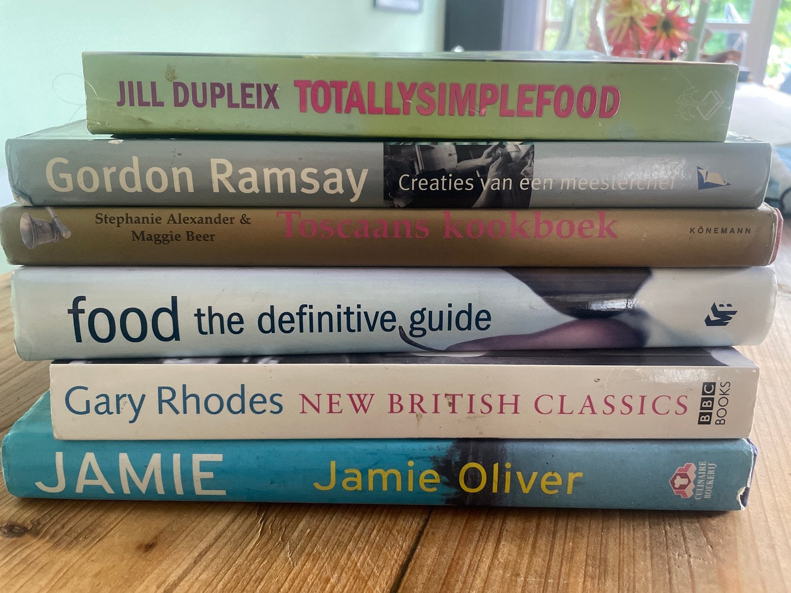 6 kookboeken (2x Engels) - Gordon Ramsay, Jamie Oliver etc., Boeken, Hoofdgerechten, Europa, Gezond koken, Ophalen