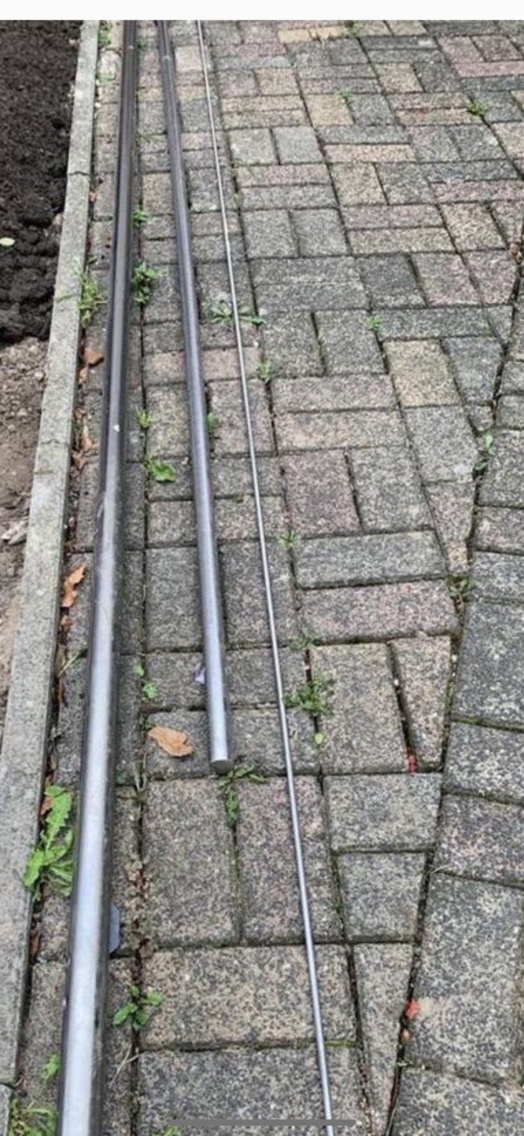 Staal buizen 5m, Telecommunicatie, Ophalen, Zo goed als nieuw, Antenne