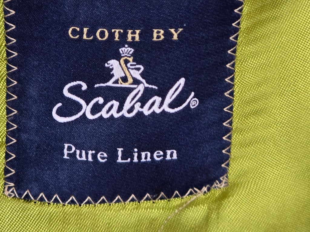 Nieuw SCABAL Colbert met Linnen stof en bruine kleur maat 52, Ophalen of Verzenden, Nieuw, Maat 52/54 (L)
