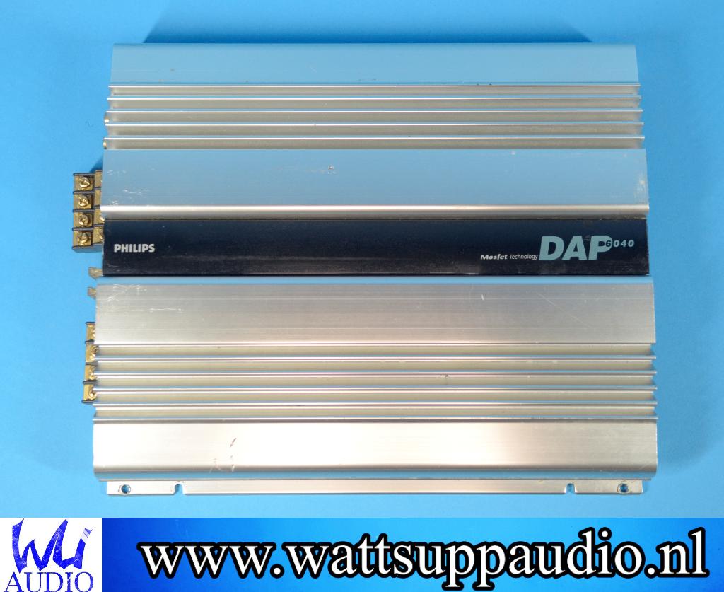 Philips DAP 6040 4 kanaals versterker / Made in Japan, Auto diversen, Gebruikt, ., Ophalen of Verzenden, .