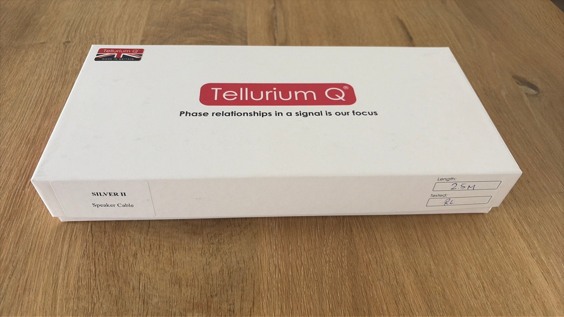 Tellurium Q SilverII speakerkabels, Ophalen of Verzenden, Gebruikt, 2 tot 5 meter, Luidsprekerkabel