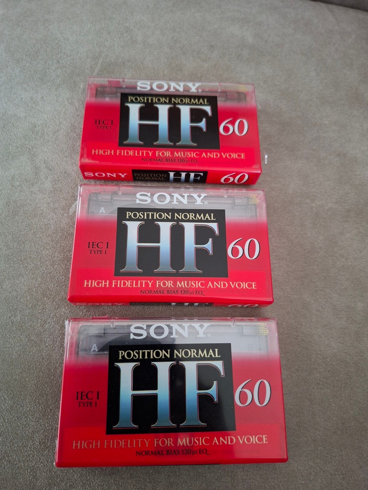 3 Sony HF60 cassettebandjes. Nieuw, 2 t/m 25 bandjes, Overige genres, Ophalen of Verzenden, Nieuw in verpakking