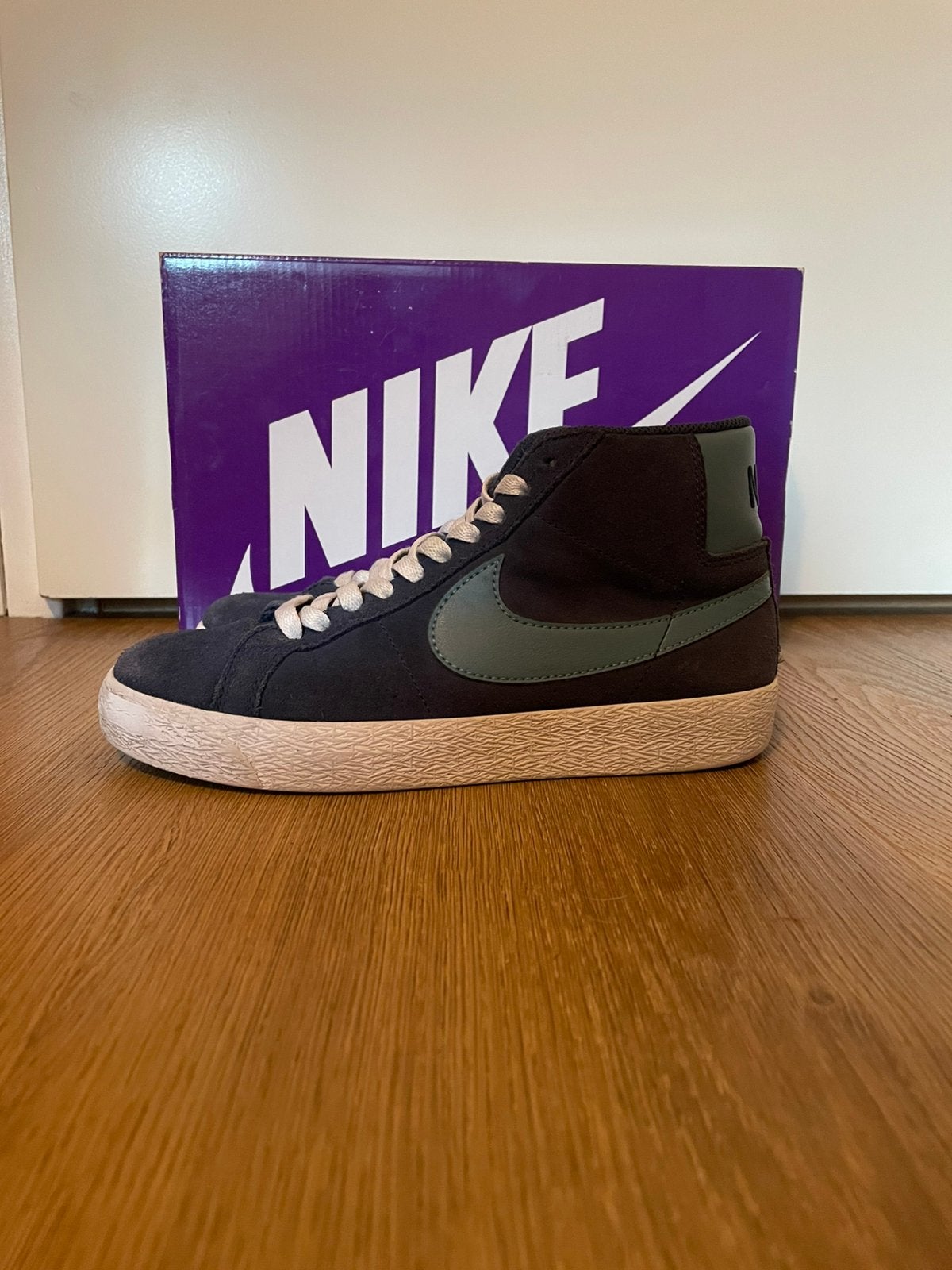 Nike sb blazer mid blue, Ophalen of Verzenden, Zo goed als nieuw, Blauw