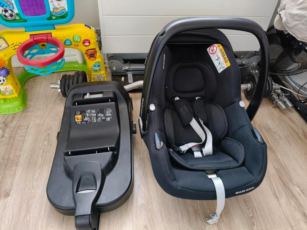 Maxi-Cosi i size complete auto set, Kinderen en Baby's, Autostoeltjes, Zo goed als nieuw, Maxi-Cosi, 0 t/m 13 kg, Autogordel of Isofix