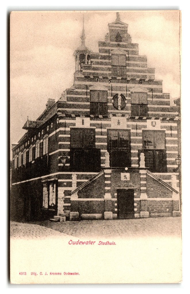 Oudewater, Stadhuis, Verzenden, Voor 1920, Ongelopen, Utrecht