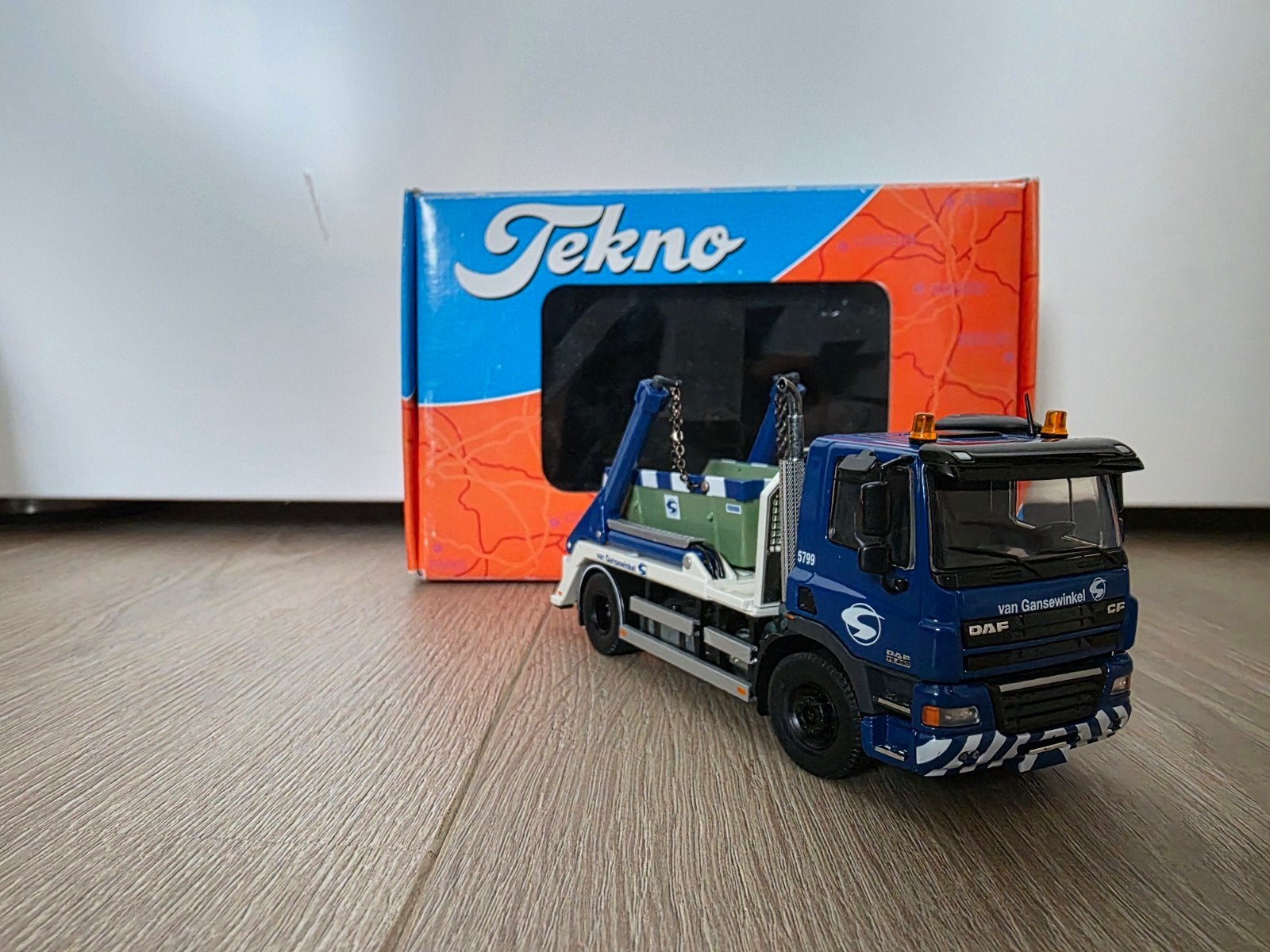 Tekno DAF CF van Gansewinkel model vrachtwagen, Overige merken, 1:50 of kleiner, Ophalen of Verzenden, Zo goed als nieuw