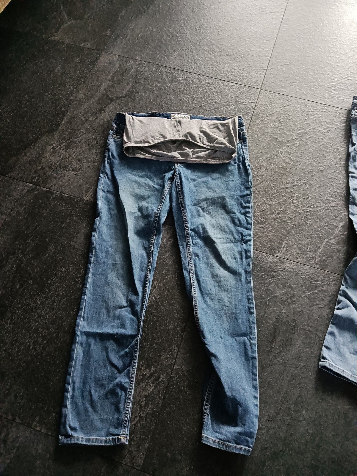 3 zwangerschapsbroeken - H&M en Denim Department, H&M, Denim Department, Zwart, Maat 42/44 (L), Ophalen of Verzenden