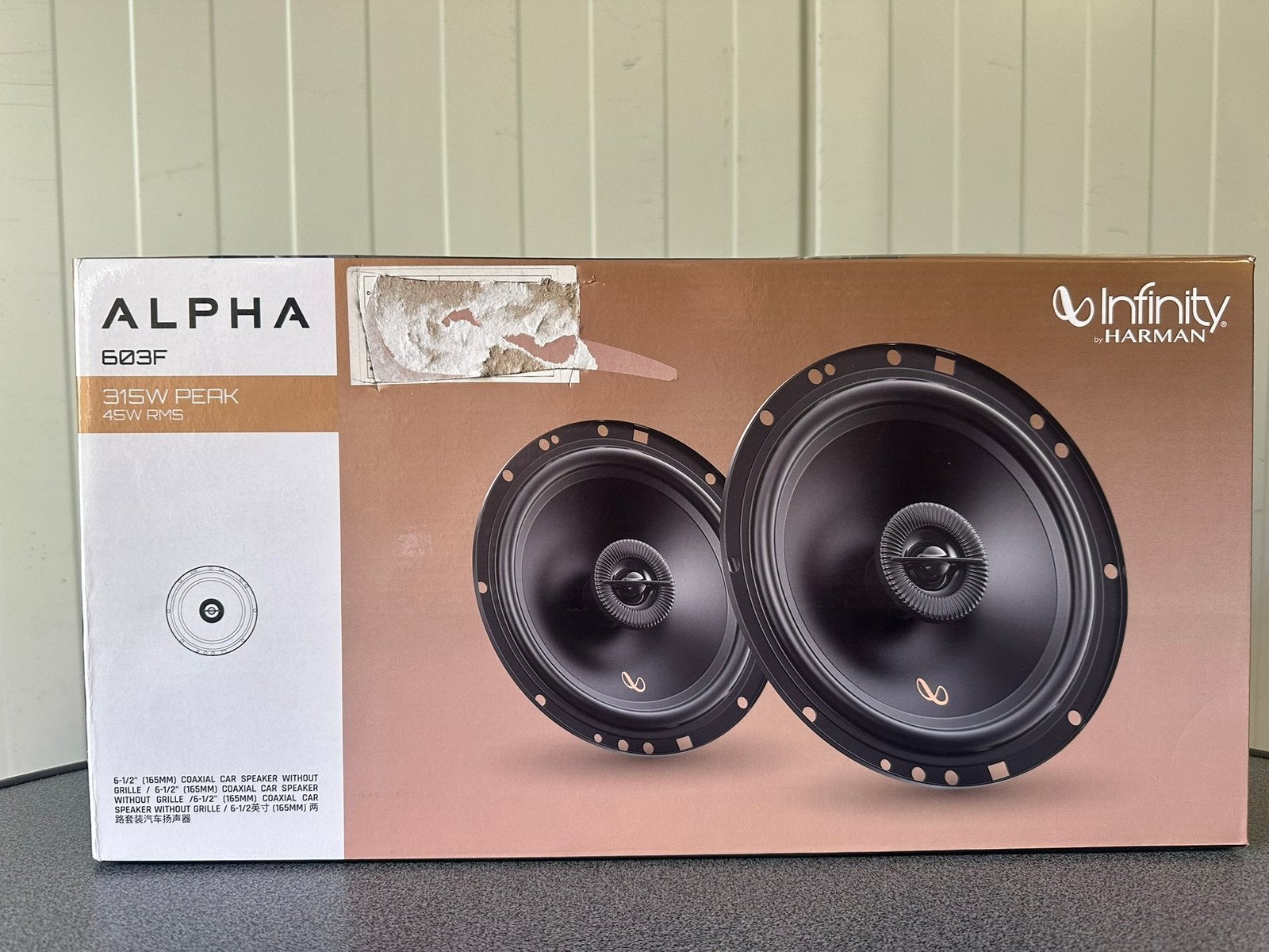 Infinity Alpha 603F Autospeakers – 6,5 inch 2-weg, Auto diversen, Autospeakers, Zo goed als nieuw, Ophalen of Verzenden