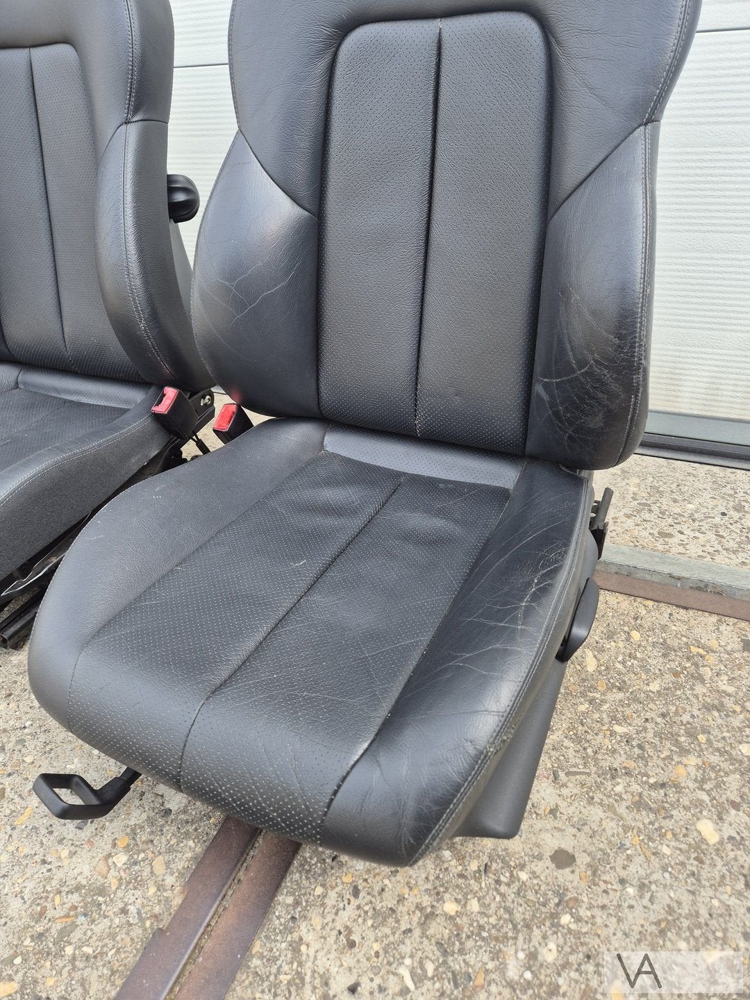 Interieur zwart leer voorstoelen van Mercedes SLK R170 96-03, Auto-onderdelen, Interieur en Bekleding, Gebruikt, -, Ophalen of Verzenden