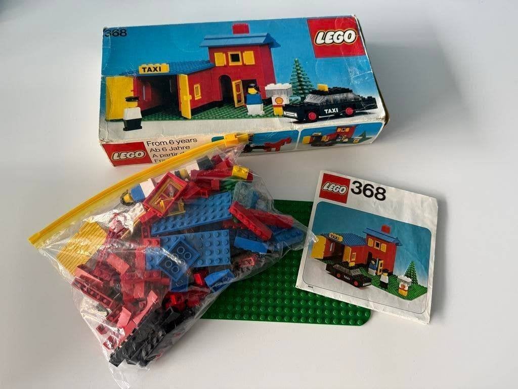 Vintage LEGO Set 368 Taxi Garage met Instructies en Doos, Ophalen of Verzenden, Gebruikt, Complete set, City
