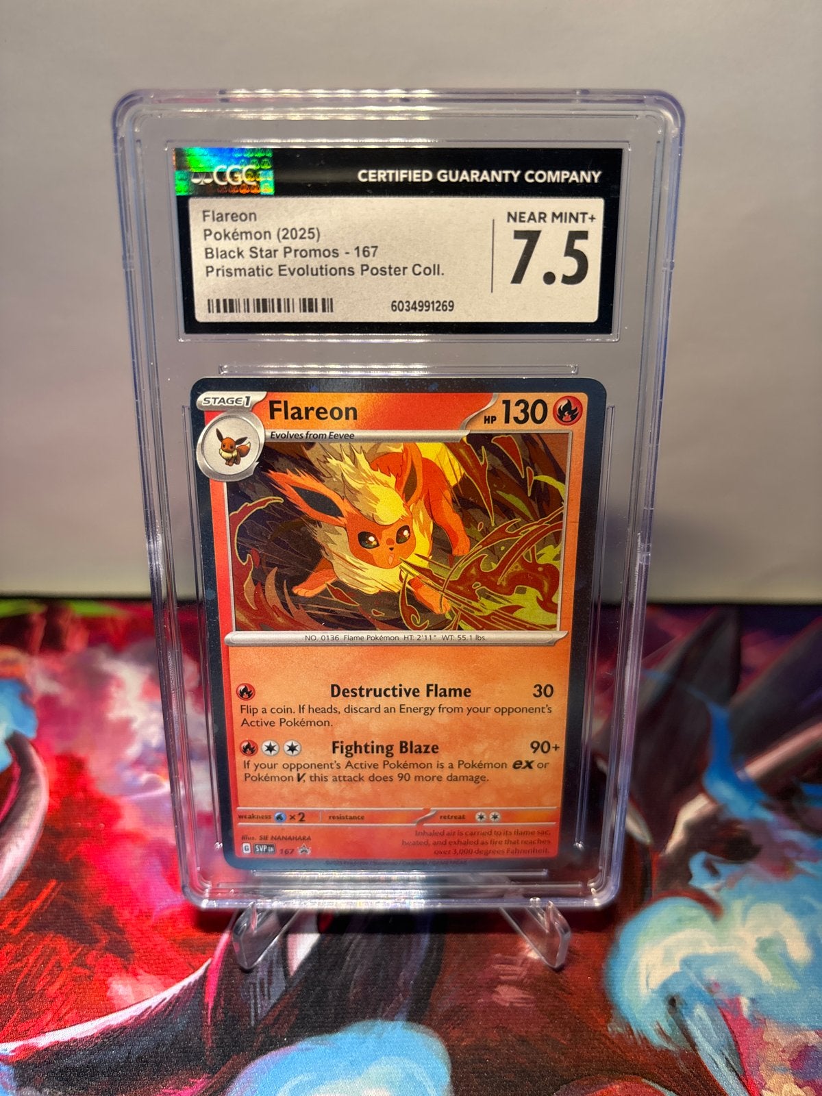 Flareon Pokémon Kaart (2025) Black Star Promos - CGC 7.5, Verzenden, Zo goed als nieuw, Losse kaart
