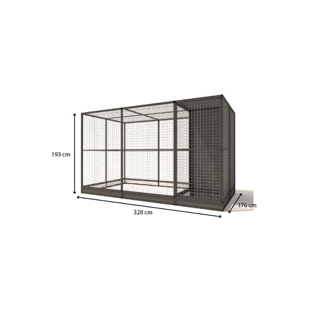 Kattenren Evi met sluis, nachthok en morsrand model 2, Ophalen of Verzenden, Nieuw