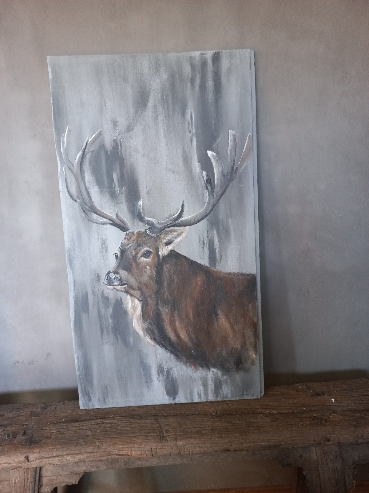 schilderij Hert landelijk hoffz aura peeperkorn, Ophalen