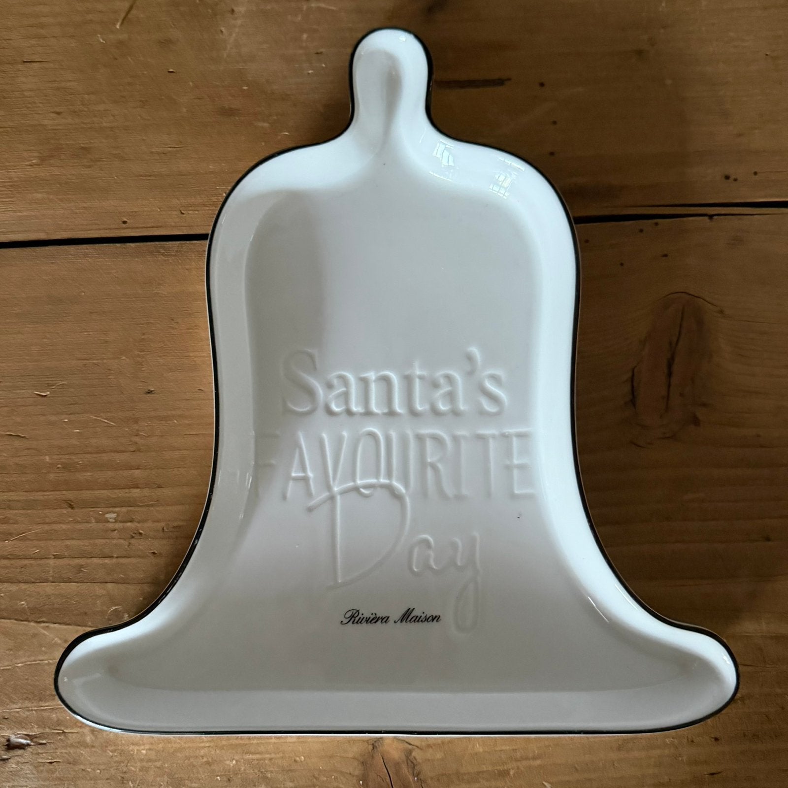 RM bordje Santa’s favourite day (vrprs is incl vzk binnen NL, Huis en Inrichting, Keuken | Servies, Ophalen of Verzenden, Nieuw
