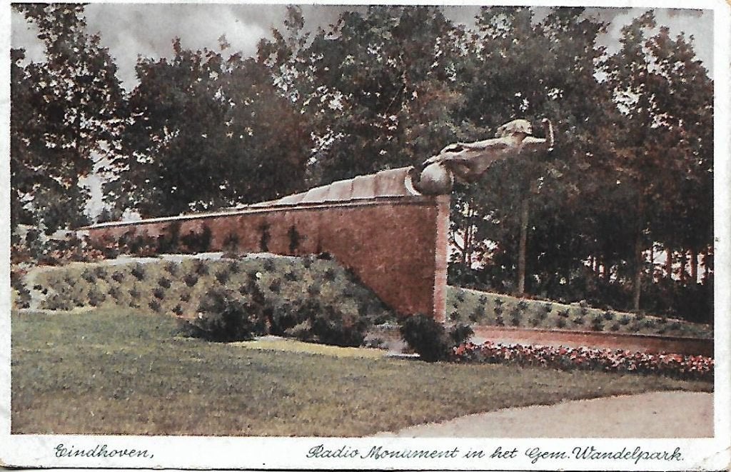Eindhoven- -Radio Monument i.h. Wandelpark., Verzenden, 1940 tot 1960, Gelopen, Noord-Brabant