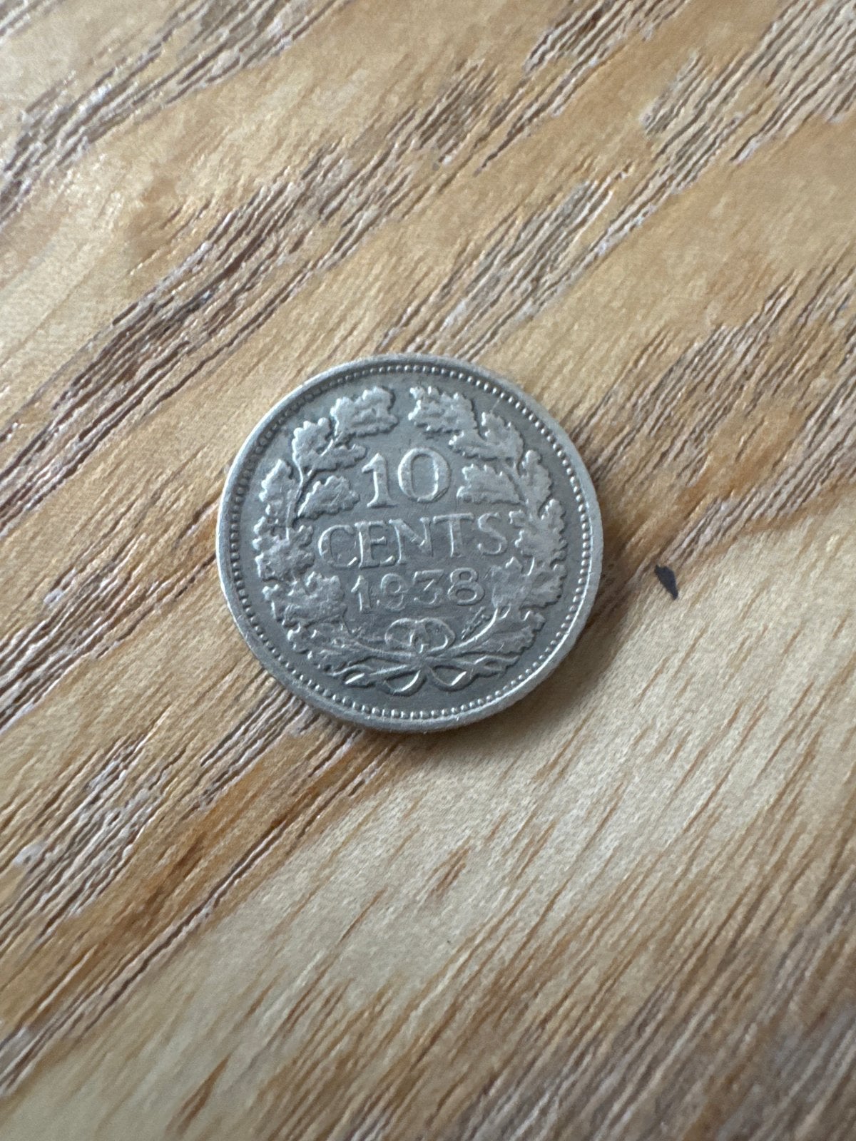 Zilveren 10 cent munt Koningin Wilhelmina 1938, Ophalen, Zilver, 10 cent, Koningin Wilhelmina