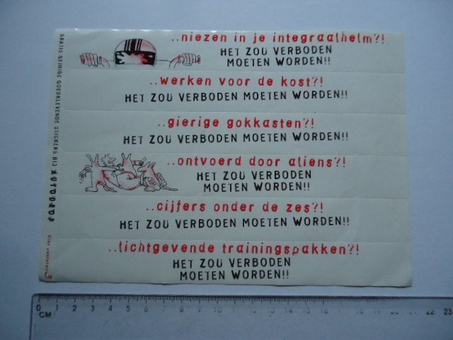 sticker oud AUTODROP zou verboden moeten worden drop vel, Verzenden, Zo goed als nieuw, Bedrijf of Vereniging