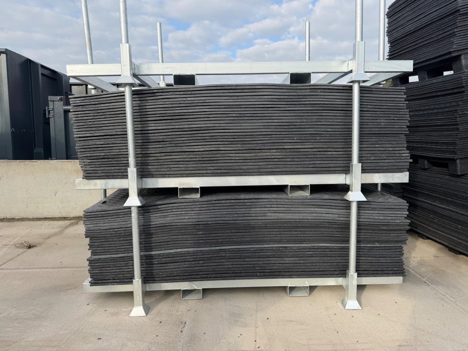 Sidalco Stapelbox met rijplaten 30st 240x120x1,5cm