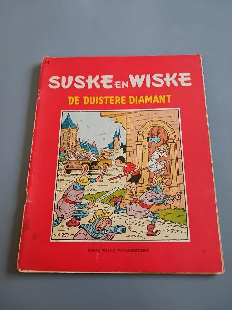 Suske & Wiske, De Duistere Diamant 1st druk, goede staat, Boeken, Eén stripboek, Ophalen of Verzenden, Gelezen