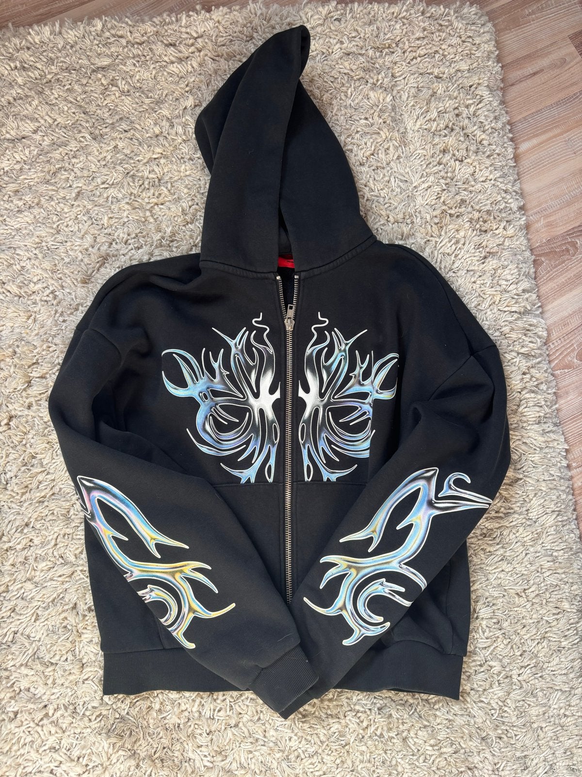 Jack & Jones hoodie met tribal print, Ophalen of Verzenden, Gedragen, Maat 38/40 (M), Zwart