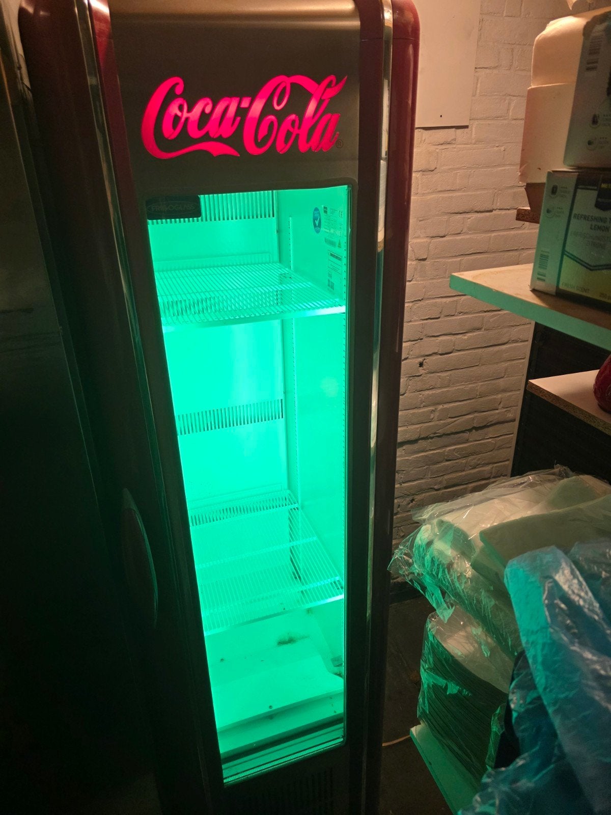 Retro Coca-Cola Koelkast met Verlichting, Ophalen