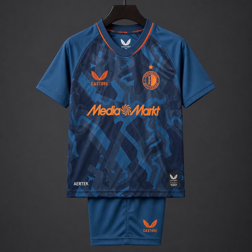 Feyenoord 3e kidstenue 26/27 maat 164, Maat XS of kleiner, Verzenden, Nieuw, Set