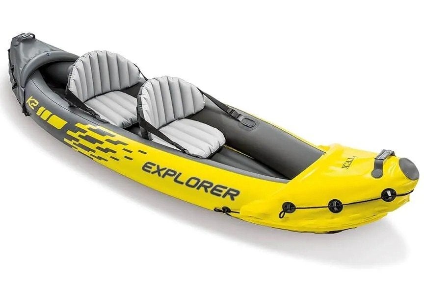 Intex Explorer K2 Kajak - 2-persoons opblaasbare kajak, Ophalen of Verzenden, Zo goed als nieuw, 2-persoons