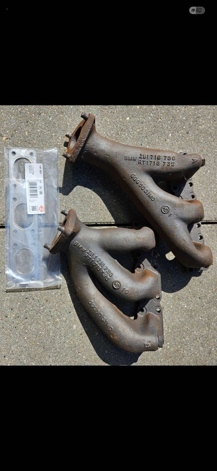 BMW E34 E36 M50 Uitlaatspruitstukken + Pakkingen, Auto-onderdelen, Uitlaatsystemen, Ophalen, Nieuw, BMW