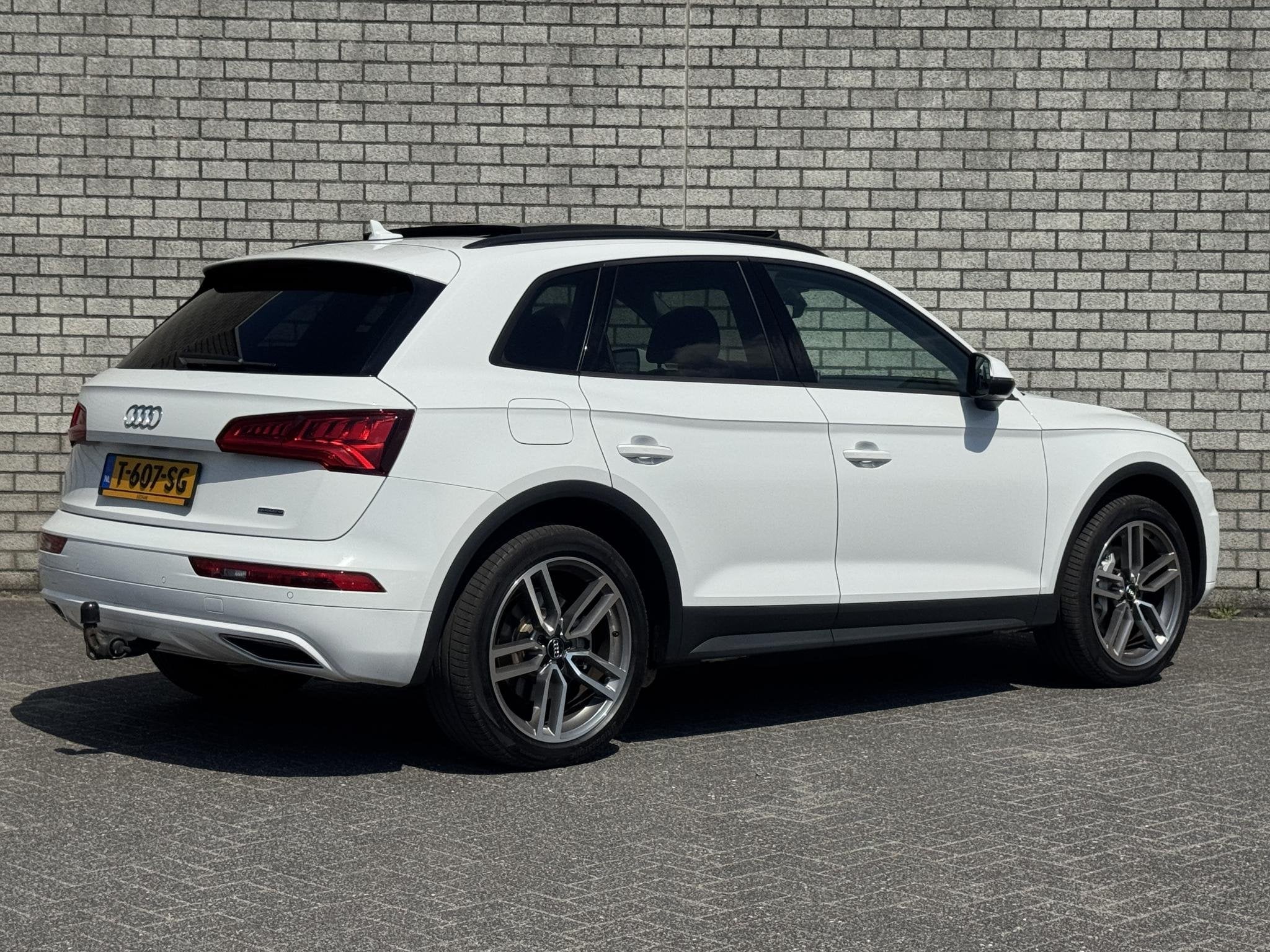 Audi Q5 50 TFSI-e Quattro Pro Line | Panoramadak | Stoelverw, Auto's, Audi, Automaat, 4 cilinders, Wit, Plug-in hybride