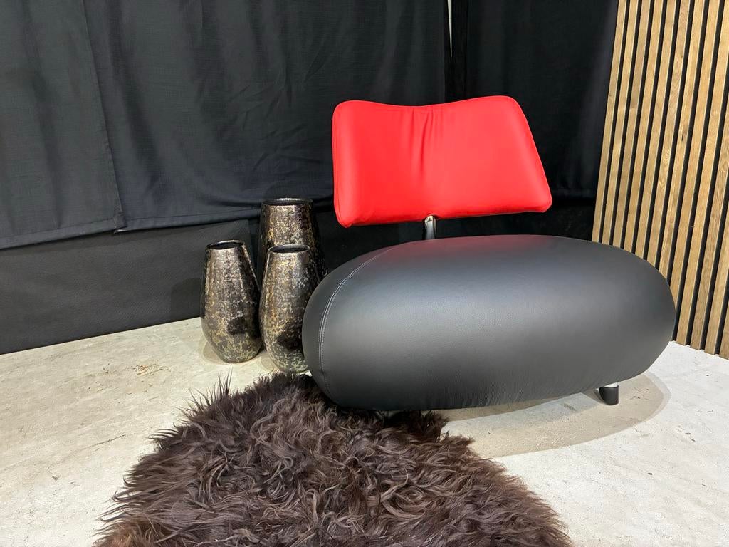 Leolux Pallone fauteuil - Nieuw Leer, Ophalen, Leolux, ., Zo goed als nieuw