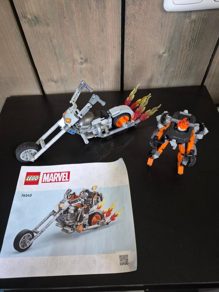LEGO Marvel 76245 Ghost Rider Mech & Bike, Gebruikt, Marvel, Lego, Compleet