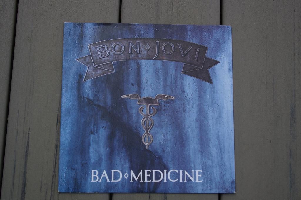 Bon Jovi - Bad Medicine 45RPM, Cd's en Dvd's, Vinyl | Rock, Ophalen of Verzenden, Zo goed als nieuw, 10 inch, Poprock