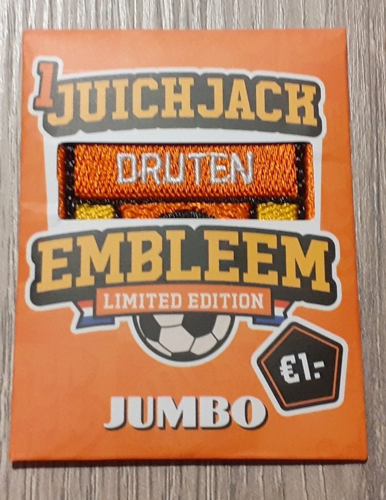 Jumbo Juich Jack Limited Edition embleem Druten, Verzamelen, Supermarktacties, Jumbo, Verzenden