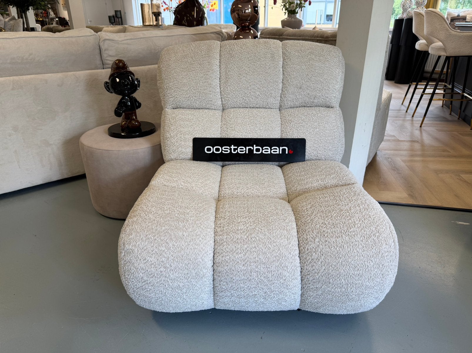 Luxe Teddy Draaifauteuil Block NIEUW Custom - Oosterbaan, Huis en Inrichting, Fauteuils, Info@oosterbaanwonen.nl, Venus 31 8448CE Heerenveen