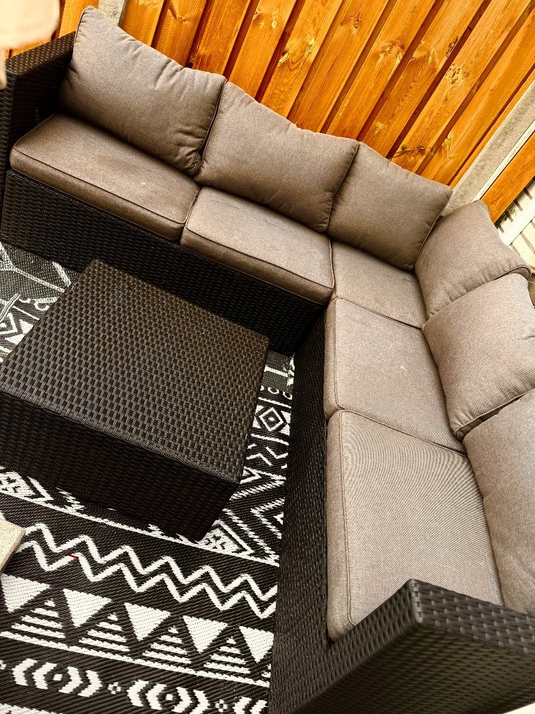 Tuinset 2mbij2m, Ophalen, Gebruikt, Aluminium, Loungeset