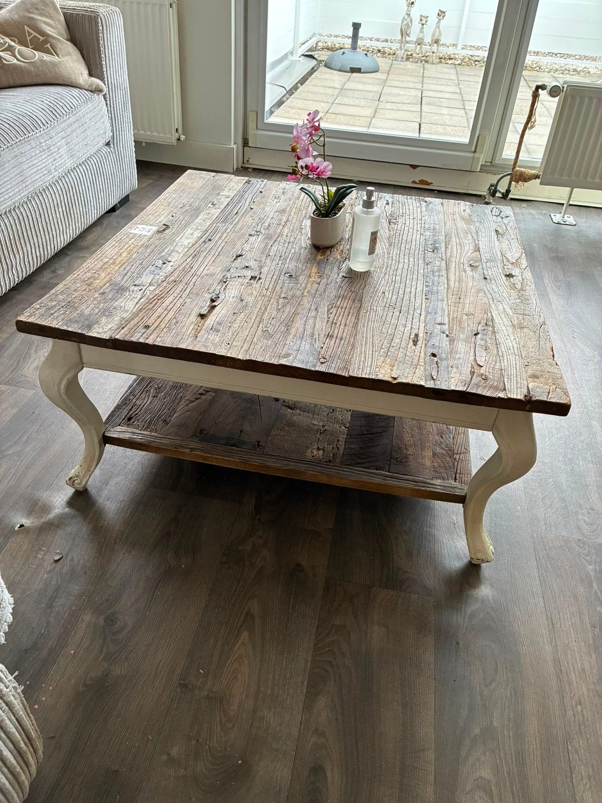 Tweedehands salontafel - Rivièra Maison, Ophalen, Gebruikt, 100 tot 150 cm, Vierkant