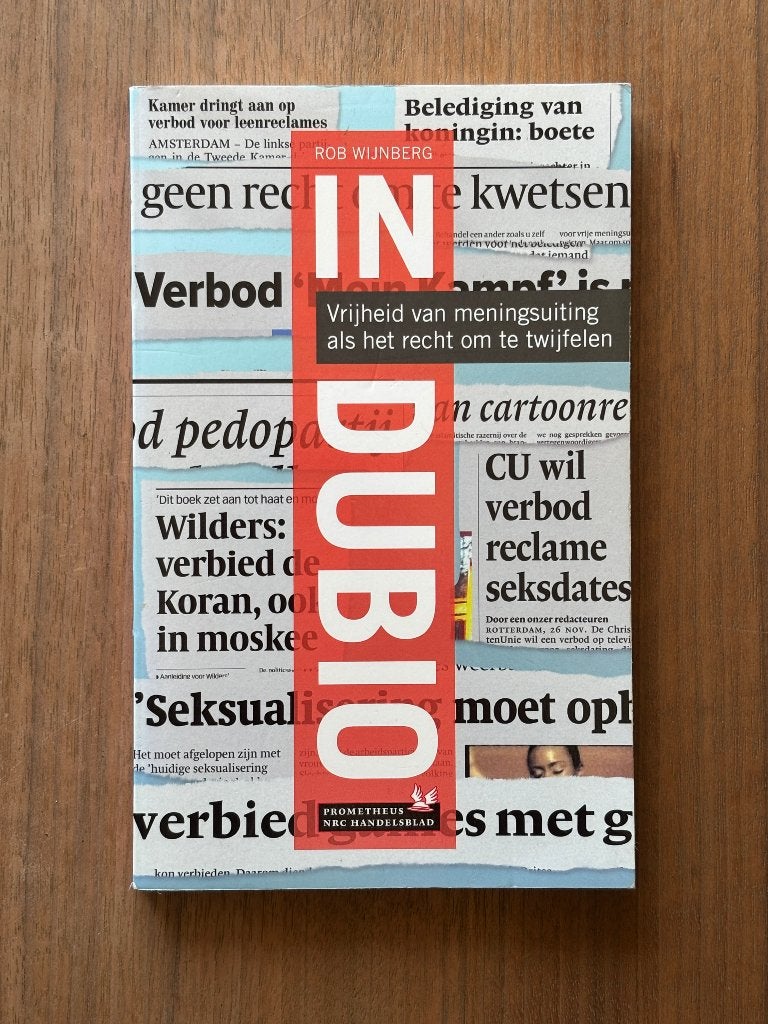 Boek: In dubio - Rob Wijnberg, Ophalen of Verzenden, Gelezen, Rob wijnberg