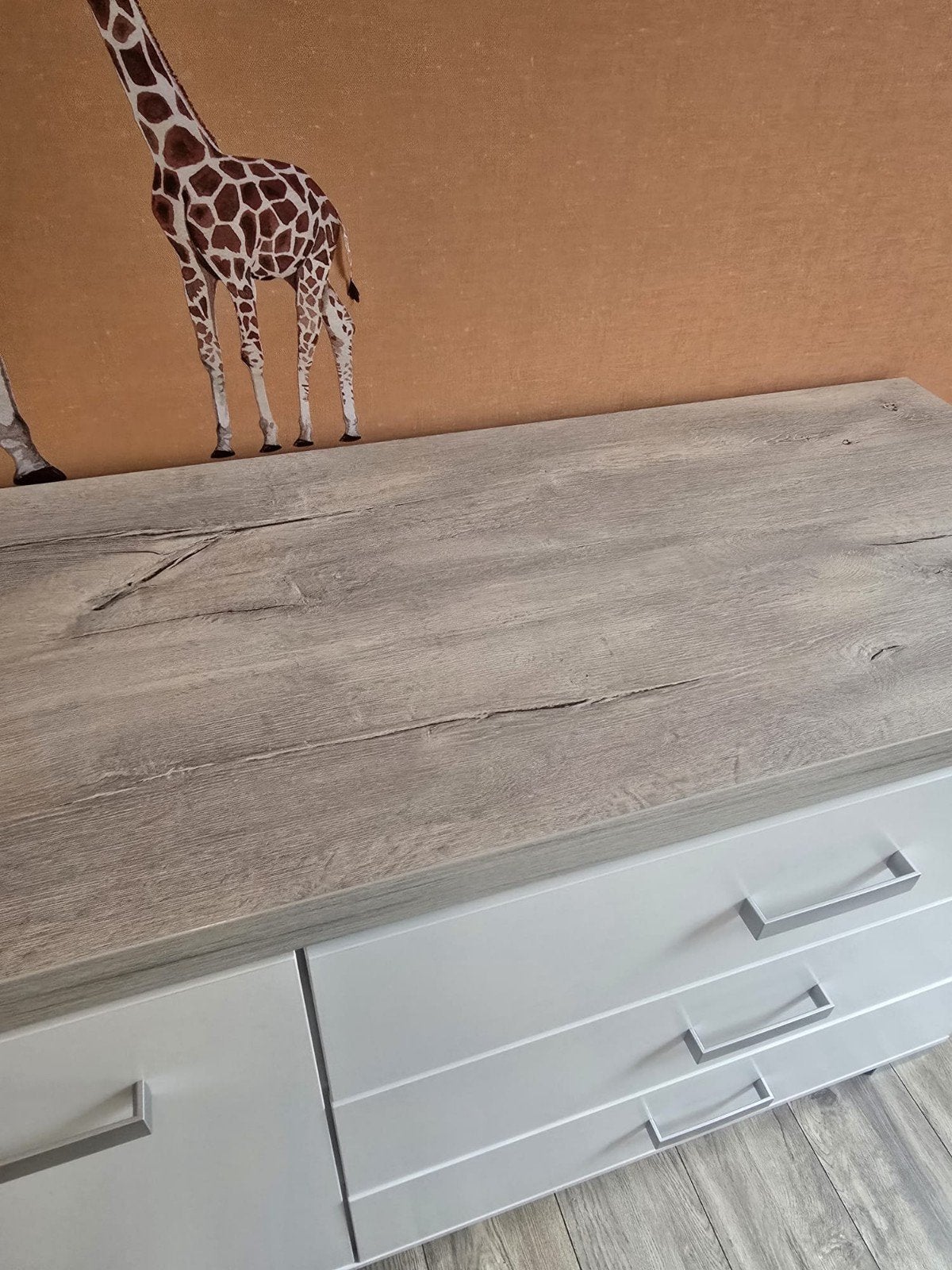 Commode met lades en deuren, inclusief wandplank, Ophalen, Gebruikt, 50 tot 70 cm, 100 cm of meer