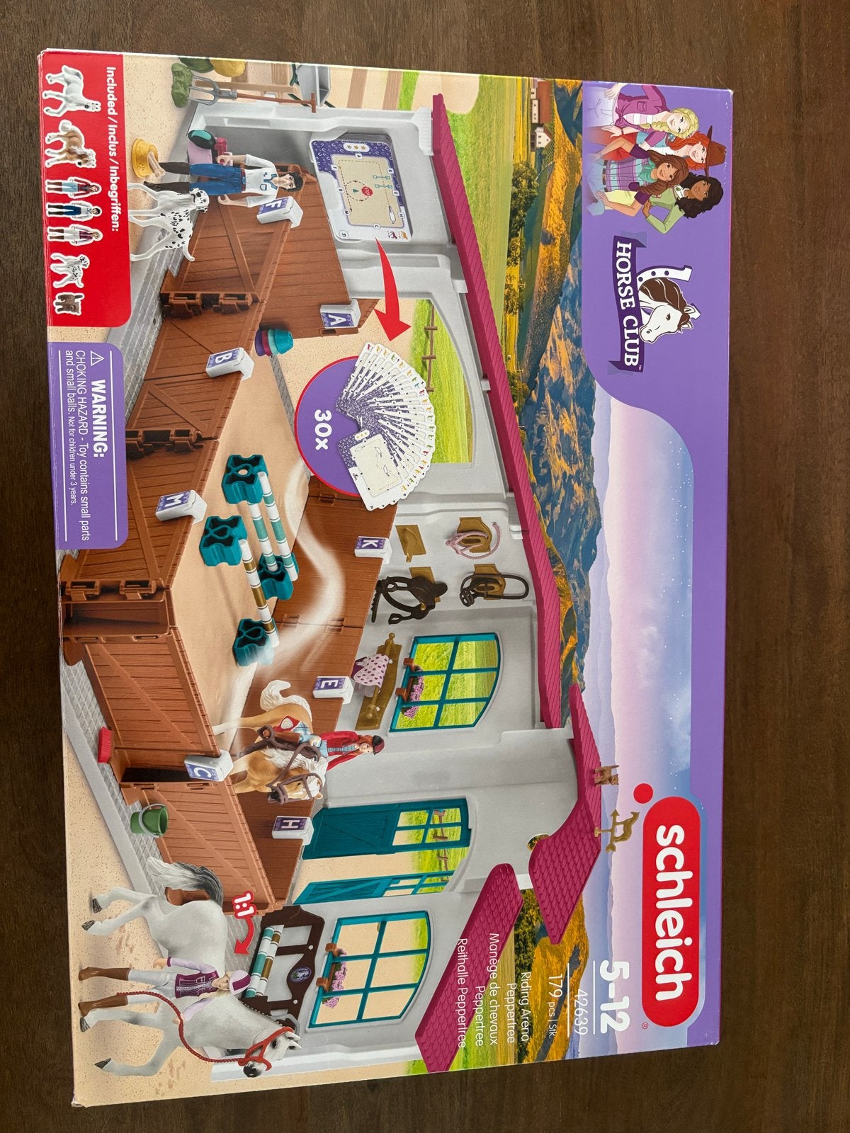Schleich 42639 - HORSE CLUB Rijbaan met paarden, Ophalen of Verzenden, Zo goed als nieuw, Meisje