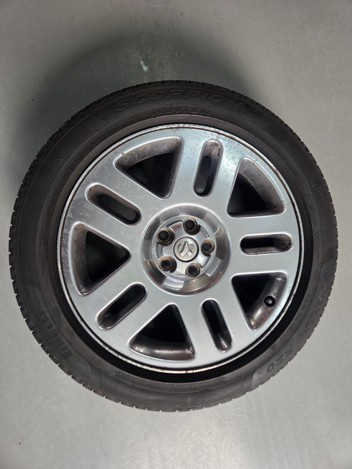 Dodge lichtmetalen velgen 20inch, Ophalen, Gebruikt, 265 mm, Banden en Velgen
