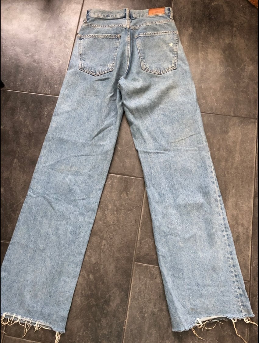 MNG Wide Leg Jeans - Maat 34, Kleding | Dames, Ophalen of Verzenden, Gedragen, Blauw, W27 (confectie 34) of kleiner